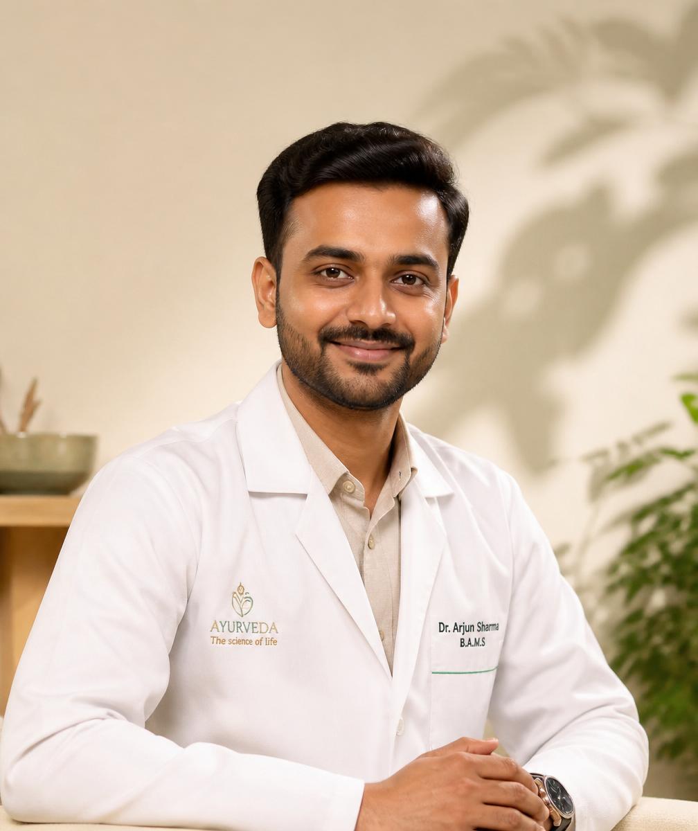 Portrait of the consulting Ayurvedic doctor at Strotas AyurCare